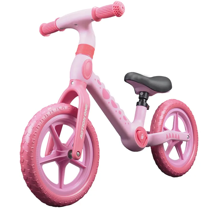 Bicicleta fara pedale roz pentru copii 2-5 ani
