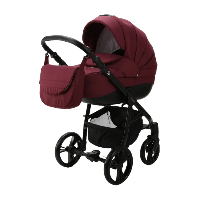 Carucior 3 in 1 pentru bebelusi Adamex Neonex Burgundy