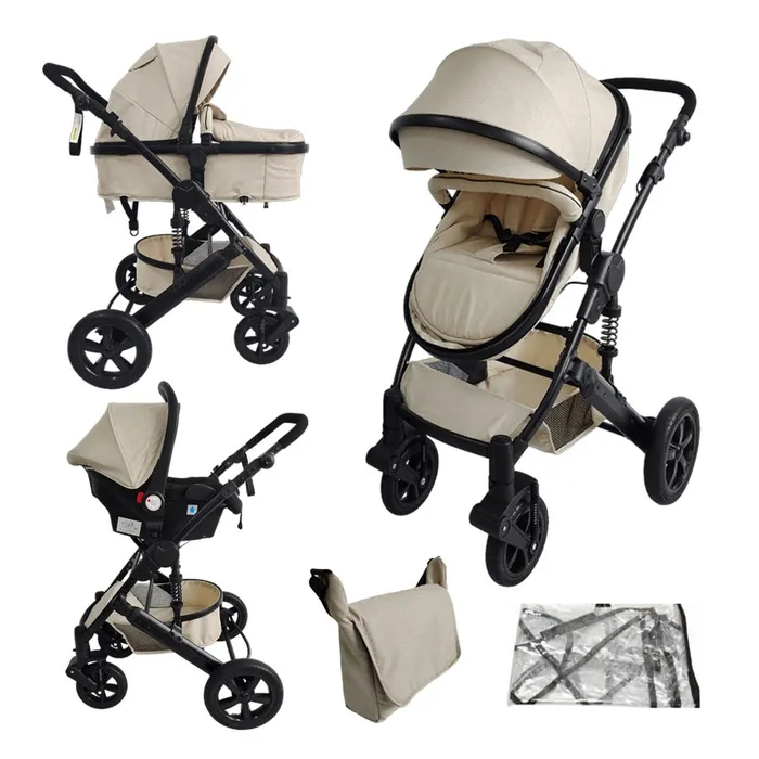 Carucior copii 3 in 1 cu suspensii BabyDary