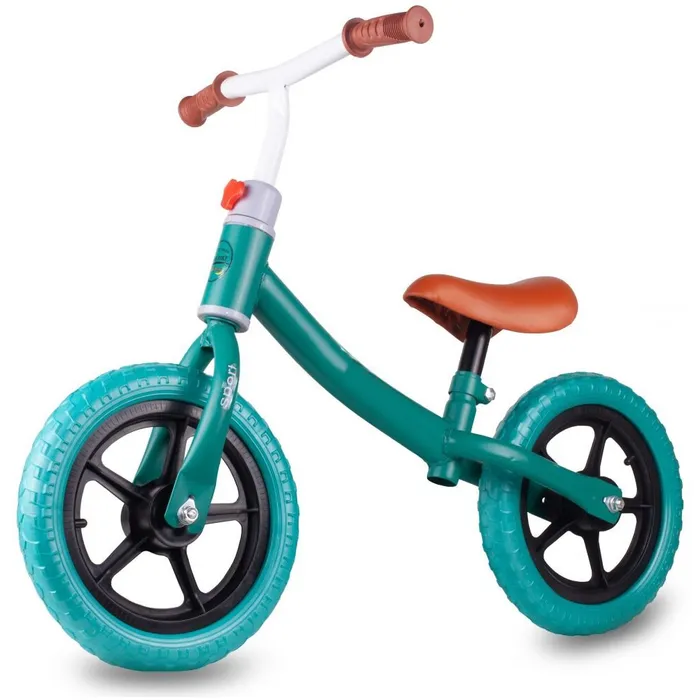 Bicicleta de echilibru fara pedale turcoaz pentru copii