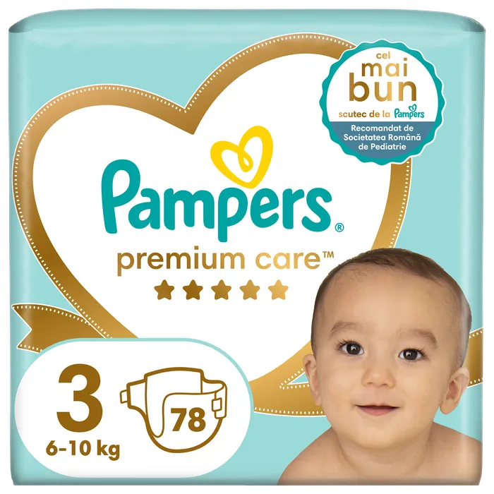 Scutece Pampers Premium Care pentru bebelusi