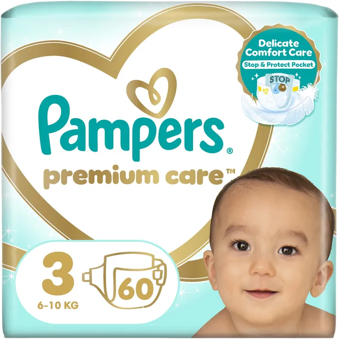 Scutece Pampers pentru bebeluși, mărimea 3