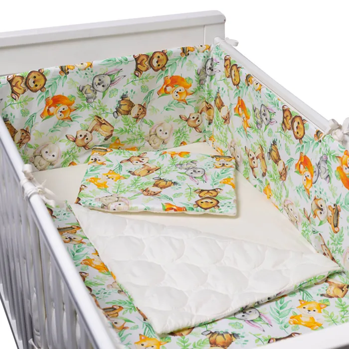 Set lenjerie matlasata pentru patut 120x60 cm