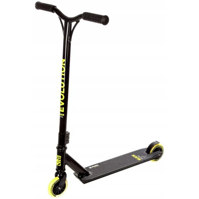 Trotineta Raven Evolution Slick galben negru pentru copii
